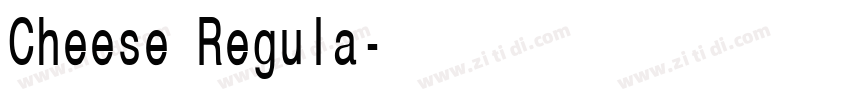 Cheese Regula字体转换